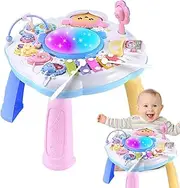 Educational Learning Table | Interactive Learning Desktop,Multiple Learning Modes Musical Number Teaching Table for Home