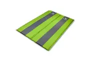Double Self Inflating Mattress Sleeping Mat Air Bed Camping Camp Hiking Joinable - green