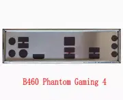 Shield I/O IO Backplate For ASRock B460 Phantom Gaming 4 Motherboard