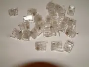 25 Pcs Electronic Resources 6P4C TE139 4 COND MODULAR PLUG Crimp On Connector