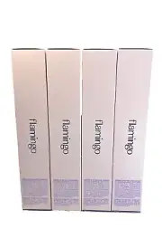 LOT OF 4- Flamingo BODY WAX KIT 112 Strips + 24 Post-Wax Cloths Each