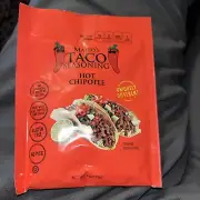 MATEOS TACO Seasoning Mix Hot Chipotle, No MSG, No Gluten