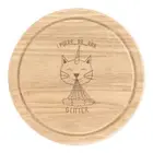 Caticorn I Purr Glitter Round Chopping Cheese Board Cat Unicorn Kitten Funny
