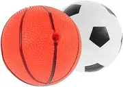 ERINGOGO 2pcs Boys and Girls Bouncy Basketball Toy Toddler Patting Balls Lightweight Jumping Balls for Boys Girls