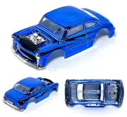 1pc AFX-tras 1949 MERCURY HOT ROD COUPE Aurora TOMY AFX Body Mount LIQUID Blue !
