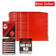 Universal 12-Inch Reciprocating Saw Blades for Mixed Material Cutting - 25 Pack