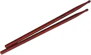 Yardwe 1 Pair Wooden Drum Sticks Durable Jazz Drumsticks for Practice and Performance PVC Packaging Comfortable Grip for All Drum Types