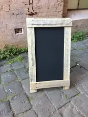 Shop A-Frame Chalkboard, Recycled Timber, Rustic Menu Sandwich Blackboard