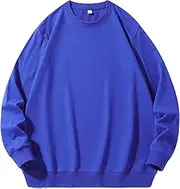 [JEShifangjiusu] Men'S Lightweight Long-Sleeve French Terry Crewneck Sweatshirt Pullover Casual Pullovers Sweater Shirts