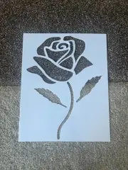 Rose stencil paint/trace/drawing Size 8x10 reusable All sizes painting faces