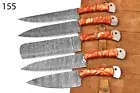 Knife Set Steel Kitchen Knives Chef Japanese Steak Damascus Cleaver Sharp Block