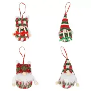 Santa Gnome for Christmas Ornaments Faceless for Xmas Tree Hanging Pen