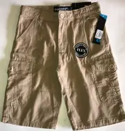 NWT Tony hawk Boys Size 5 Cargo Brown Khaki Shorts Total Comfort Flex G3