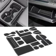 SENSHINE for Honda CR-V CRV Accessories 2023 2024 Cup Holder Insert Center Console Liner Trim Door Packet Mats Non-Slip Anti Dust Premium Custom Interior 18PC Set (Gray Trim)