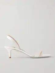 [Aquazzura] Aquazzura - So Nude 50 Satin Slingback Sandals - White - IT42 IT 42 White