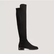 Stuart Weitzman black suede CITY BOOT Size 7.5