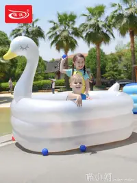 在飛比找樂天市場購物網優惠-嬰兒童充氣游泳池家庭超大型海洋球池大號成人戲水池加厚家用 免
