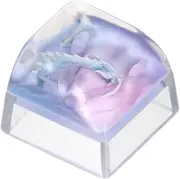 Keychron Magic Animal Resin Artisan Keycap Purple Dragon ESC Custom Keycaps, for Cherry MX Mechanical Gaming Custom Most Keyboard, Gift Ideas