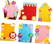 6 Set Album Material DIY Picture Frames Kit DIY Craft Picture Frame Decor DIY Felt Crafts Kit Felt Crafts Toys Handmade Kits Photo Frame DIY Cartoon Picture Bracket
