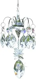 Crystal Horse Eye Prisms Suncatcher for Window Hanging Ornament Rainbow Maker Hanger for Home,Garden Christmas Decoration