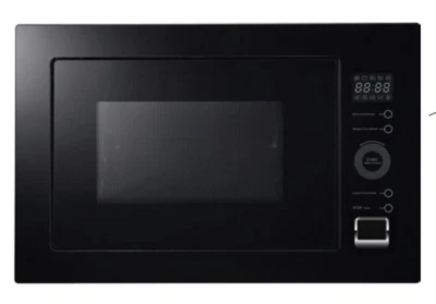 25L Built in Black Glass Microwave Combi with Fan Force and Grill