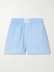 [T BY ALEXANDER WANG] T BY ALEXANDER WANG - Cotton-poplin Shorts - Light blue - small small Blue