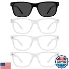WEMOOTANTS 3 Packs Clear Reading Glasses 3.0 Men Women 1 Pair of Black Sungla