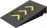 Rubber threshold ramp for wheelchairs (10-25 cm), load capacity 10 tonnes, suitable for cars, wheelchairs and patio steps (80 x 50 x 17 cm)