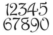 Harrington Font Numbers STENCIL 1" - 4" Crafts Mailbox Wallart House Address