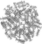 iplusmile 40pcs Expansion Screw Concrete Anchors Bolt Expansion Nut for Metal Hollow Wall Anchors Drywall Metal Screws Concrete Nuts Bolt Assortment Silver Carbon Steel