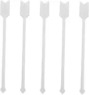 BESTOYARD Metal Cocktail Picks 5 Piece Set of Reusable Stir Sticks for Stirring Beverages