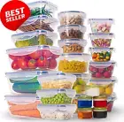 Food Storage Containers, 52 Pc, Airtight Lids, BPA Free, Microwave Safe