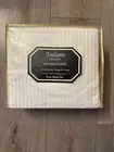 Vintage Andiamo King Flat Sheet Only White NIP 550 Pima Satin 15” Deep