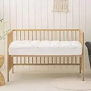 Dreamaker 1000GSM Bamboo Covered Mattress Topper Cot Boori - Hypoallergenic Ultra-Soft Bamboo Cover Mattress Pad Memory Resistant Ball Fibre Pillow Top Underlay Antimicrobial Fully Fitted Skirt