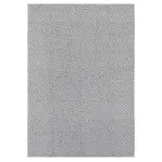 Brand Ventures Basalt Grey Wool Blend Textured Rug