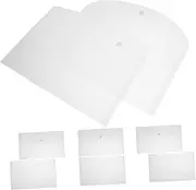 jojofuny 8pcs Document Envelopes Plastic Document Bags Button File Pockets Supplies