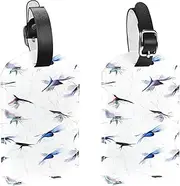 [YTYVAGT] Luggage Tag,Bag Tags for Luggage,Travel Suitcase Tags,2-Pc,Animal Art Floral Crane