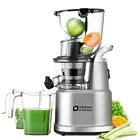 Cold Press Juicer Machines with 3.26" Wide Feed Chute, Slow Masticating Juicer M