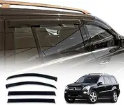 OAD4X4 Weathershields Compatible with Mercedes-Benz GL Class X164 2006-2012, Weather Shields Window Visors Wind Deflectors Sun Rain Guard 4PCS Set