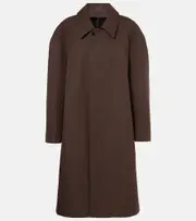 [Lemaire] Lemaire Wool and cotton-blend coat UK 14 brown