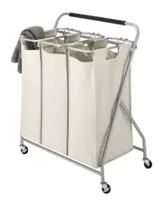 Whitmor Easy-Lift Triple Laundry Sorter