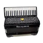 Excalibur Super Classic PSI Series 120 Black Sparkle Piano Accordion