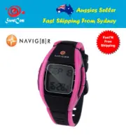 NAVIG8R V-FITNESS WATCH/SPORT WATCH HEART RATE MONITOR WRIST BAND IP65 PINK