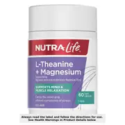Nutra-Life L-Theanine + Magnesium 60 Capsules