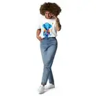 Unisex organic cotton t-shirt, Retro baby elephant, Music-inspired tee
