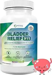 Bladder Relief 911 Detoxifying Strength Provides Support and Flush Impurities 60 Veggie Capsules