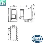 SWITCH 6RH 007 832-411 FOR AEBI DAF RENAULT TRUCKS JCB SENNEBOGEN GRIMME HYDREMA