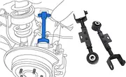 52390-SWA-A01YT 2x Adjustable Rear Alignment Camber Arm Upper Arm Kit Compatible with Honda CR-V 2007-2016 Upper Adjustable Alignment camber Control Arm kit