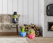 FAMILY FROGS GOURDS HAND PAINTED SECRET HIDEAWAY TO STASH ANYTHING