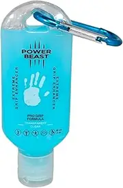 Power Beast Extreme Grip, Transparent and Clean for Athletes Hands. Increased Grip, Sweat Stop. Clean Liquid Chalk, Pole Grip, Golf, Pole Dance, Cross-fit, Padel, Climbing, Tennis, Gaming, 59 ml